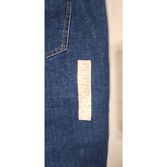 knox rose straight leg high rise jeans XL waist 38'' length 41'' - Picture 4 of 7